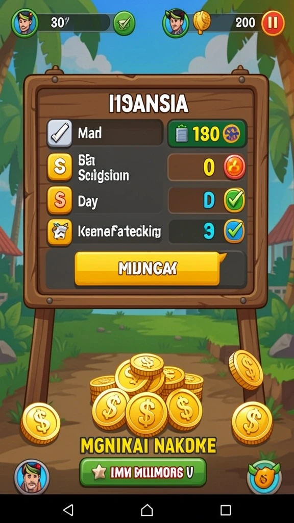 987up - Layar permainan dengan grafis yang memukau dan efek suara yang menyenangkan.