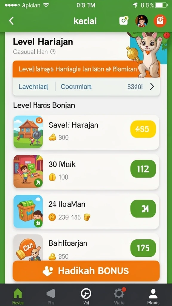 migaspin - Screenshot memperlihatkan fitur bonus yang menguntungkan.